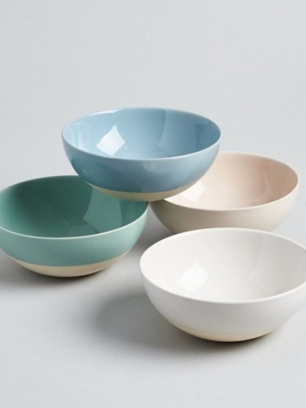 Canvas Home Shell Bisque Bowls Set of 4